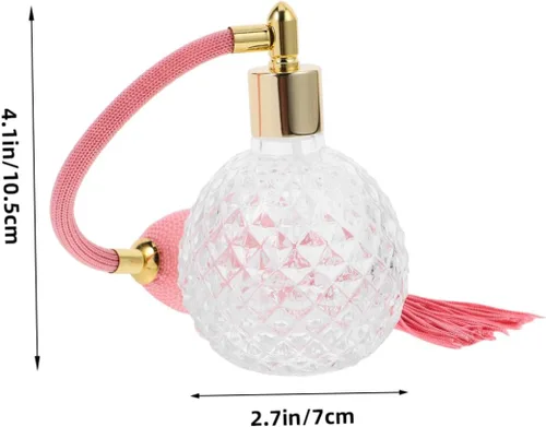 Miniatura 2 de EXCEART Botella de perfume vacía del rociador de perfume 3.4 fl oz botella de perfume de cristal recargable para el viaje