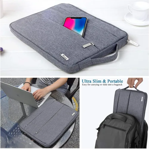 Miniatura 2 de Voova Funda para laptop de 15.6 16 pulgadas, bolsa de transporte para computadora delgada compatible con MacBook Pro 15/16, Dell XPS 15, portátil HP