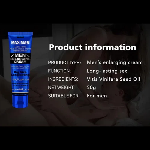 Miniatura 4 de Crema de masaje para hombres, mejora sexual, crema de erección para el pene se vuelve más larga, más gruesa, mejora de los hombres, aceite