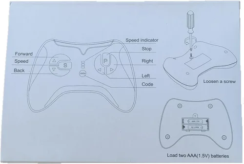 Miniatura 5 de 2.4G Bluetooth Transmisor de Control Remoto Niños Eléctrico Juguete de Juguete Piezas de Repuesto Blanco Control Remoto JR1839