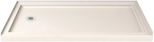 Miniatura 21 de DreamLine SlimLine 42 pulg. P x 42 pulg. A x 2 3/4 pulg. Al Base de Ducha de Umbral Único con Drenaje Central en Color Galleta, DLT-1142420-22
