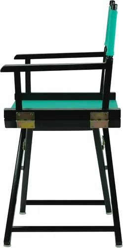 Miniatura 5 de Casual Home - Silla de director de 18.0 in, marco negro con lona verde azulado