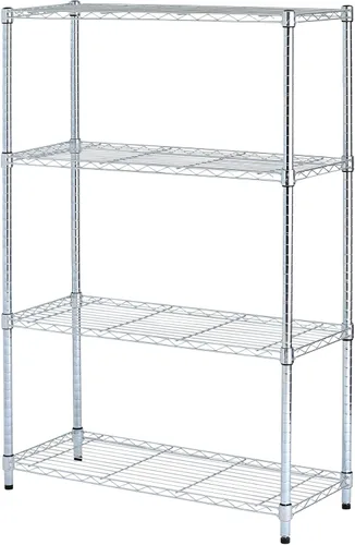 Miniatura 10 de Alera ALE - Estantería de alambre residencial, tres estantes, 36 pulgadas de ancho x 14 pulgadas de profundidad x 36 horas, color plateado