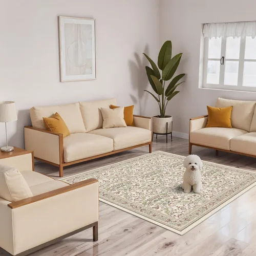 Miniatura 30 de Alfombras de área 9x12 para sala de estar: Alfombra oriental lavable de 108 pies cuadrados para dormitorio - Alfombra de pelo bajo ultra delgada