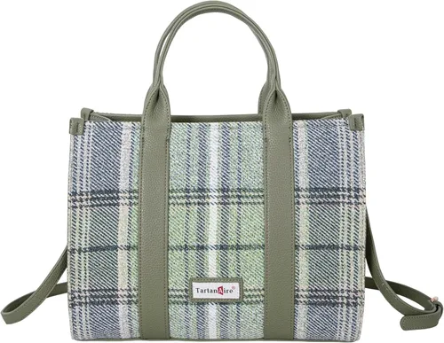 Miniatura 13 de Bolso a cuadros para mujer, bolso a cuadros con asa superior, bolsa de trabajo, bolsa de hombro cruzada para viajes de oficina