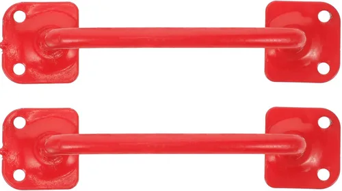 OSALADI Manija de escalera de metal, 2 unidades, asas de seguridad, barras de agarre para niños, accesorios para juegos al aire libre, patio