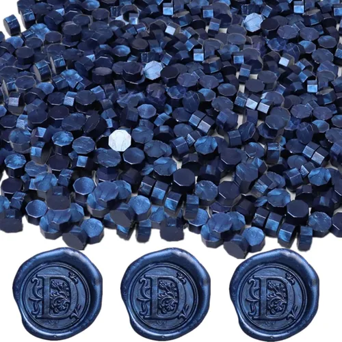 Miniatura 19 de 720 unidades de cuentas de cera para sellos, cuentas de cera de 0,55 lb, cuentas de cera octogonales para sello de cera, perfectas para sellos
