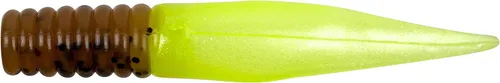 Miniatura 43 de Bobby Garland Slab Slay'R Señuelo de pesca de plástico suave para crappie, equipo de pesca y accesorios, 2 pulgadas, Chartreuse Silver Chartreuse