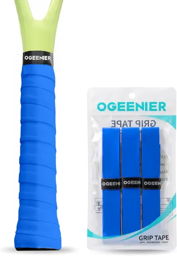 Miniatura 35 de OGEENIER Tennis Racket Grip Tape, 3, 6, 12 Pack Tennis Overgrip Tape, Absorbent and Anti-Slip, Precut Soft Racquet Wrap Grips Tape for Pickleball