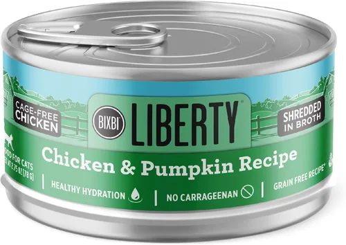 Miniatura 13 de BIXBI Liberty Alimento húmedo enlatado para gatos, sin granos, receta de paté de atún, 2.75 onzas (paquete de 24)