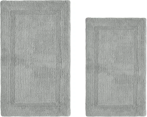 Miniatura 22 de Better Trends Alfombra de Inodoro en Forma de U Cubierta de Asiento de Inodoro de Lujo 100% Algodón Absorbente de Agua, Cubierta de Tapa Reversible