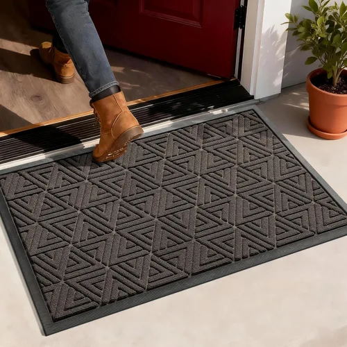Miniatura 55 de Yimobra Alfombra para Puerta Delantera Exterior Entrada 29.5x17, Impermeable Resistente Alfombras Exteriores para Puerta Delantera, Alfombra