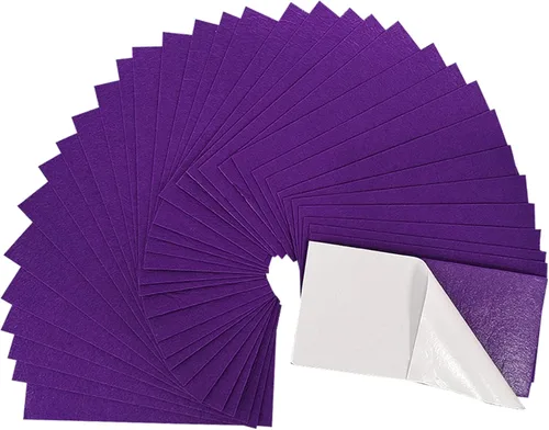 Miniatura 13 de Jtnohx Hojas de fieltro autoadhesivas, fieltro con parte trasera adhesiva, 33 piezas de 10 cm x 20 cm hojas rígidas, 33 colores hoja rígida
