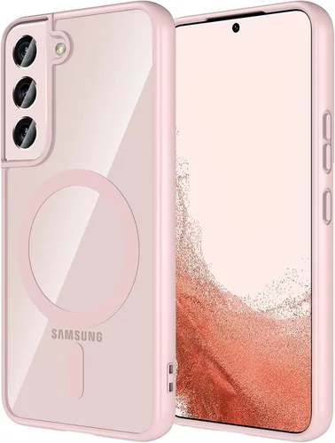Miniatura 22 de Hensinple Funda Magnética para Samsung Galaxy S22, Funda para Teléfono Galaxy S22 [Compatible con MagSafe], Cubierta Magnética Transparente