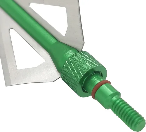 Miniatura 4 de Cabezas Anchas de Caza 12UN 100 Granos Cabezas de Flecha para Atornillar 3 Cuchillas Puntas de Flecha Compatibles con Ballesta y Arco Compuesto + 1