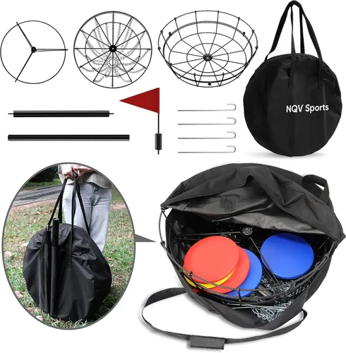 Miniatura 2 de NQV PRO Disc Golf Basket,Heavy Duty 24 Chain Portable Target with Transit Bag, Outdoor/Indoor