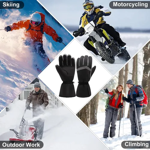 Miniatura 7 de MMlove USB Heated Gloves for Men Women, Touchscreen, Waterproof, Outdoor & Indoor Hand Warmers for Climbing,Motorcycling,Skiing