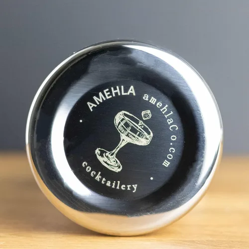Miniatura 4 de Amehla Vaso de mezcla de cóctel de metal, 18 onzas, acero inoxidable, doble pared, aislado, barra de metal, jarra mezcladora (cepillada)