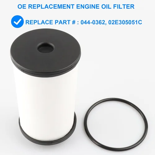 Miniatura 2 de Filtro de aceite, reemplaza 044-0362, 02E305051C Compatible con transmisión DSG de VW Audi - 2006-2018 A3, 2004-2018 TT Beetle, 2009-2017 CC Passat