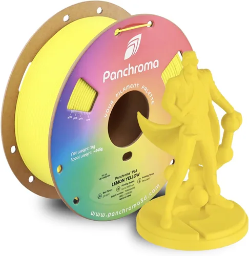 Miniatura 40 de Polymaker Panchroma Filamento de impresora 3D PLA negro, 0.069 in, carrete de 2.2 libras, fácil de imprimir, impresión de alta velocidad, sin