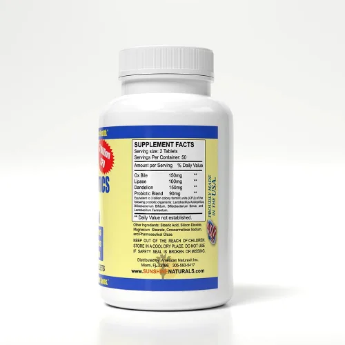 Miniatura 3 de Sunshine Naturals Suplemento Super Probióticos. Mejora la Digestión. 100 Cápsulas