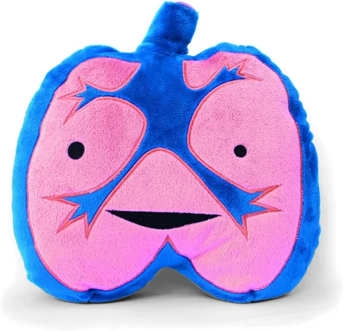 I Heart Guts Peluche de pulmones – Juguete educativo lindo de órgano de 10.5 pulgadas para asma, EPOC y cirugía torácica – Divertido regalo de