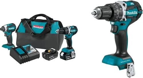 Makita XT269M 18V LXT Litio-Ion Brushless Inalámbrico 2-Pc. Kit combinado (4.0Ah) con XPH12Z 18V LXT Litio-Ion Compacto Sin Escobillas Inalámbrico