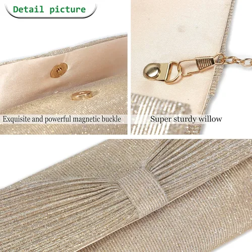 Miniatura 5 de Bolso de noche para mujer bolso de fiesta bolso de boda bolso de mano para mujer
