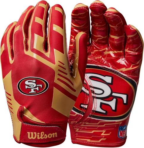 Miniatura 3 de Wilson NFL - Guantes de fútbol americano con ajuste elástico, tallas para jóvenes y adultos