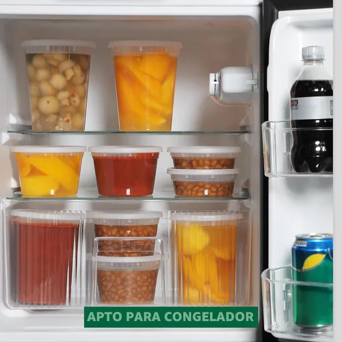 Miniatura 7 de Freshware Contenedores de almacenamiento de alimentos con tapas [8/16/32 oz x 20 cada uno, 60 juegos] recipientes para delicatessen, aptos