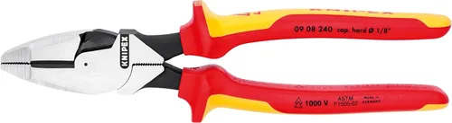 Miniatura 2 de KNIPEX Tools LP - 9K989831US - Juego de herramientas industriales de 10 piezas de 1000 V con aislamiento de alto apalancamiento, cortadores