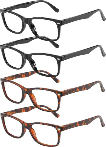 Przene Gafas de lectura para hombres y mujeres, con bloqueo de luz azul, bisagras de resorte, paquete de estilo ligero