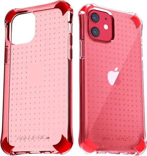 BALLISTIC Raptor S Series - Funda para iPhone 12/12 Pro, 6.1 pulgadas, color rojo, plástico, delgada, absorbente de golpes, contra caídas en las