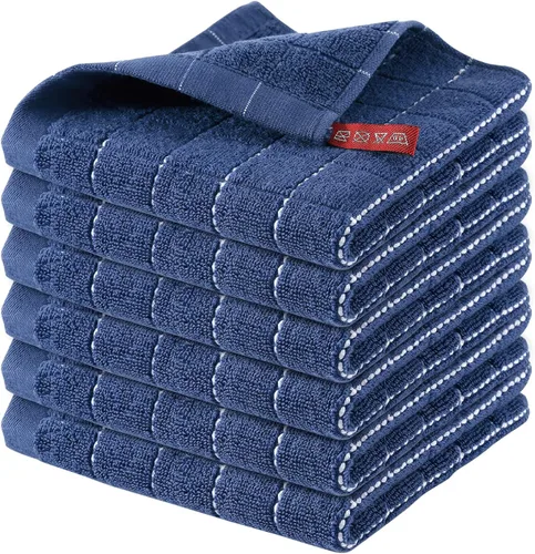 Homaxy Paños de cocina 100% algodón terry, toallas de cocina ultra suaves y absorbentes para la cocina, adecuadas para secar y lavar platos, paquete