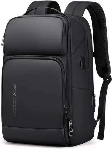 Mochila para portátil de 17 pulgadas para hombre de FENRUIEN, Negro, 17 pulg.