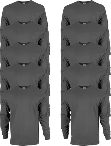 Miniatura 24 de Gildan - Camiseta de manga larga de algodón ultra estilo G2400 para adultos, paquete múltiple