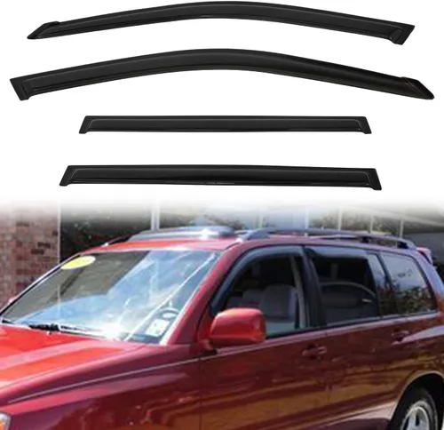 Miniatura 81 de Protectores de lluvia compatibles con modelos Trailblazer/GMC Envoy 2002-2009 para 5 pasajeros, visera de ventana lateral, deflector de viento