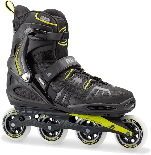 Rollerblade RB XL - Patines en línea para hombre, color negro y lima, patines en línea de alto rendimiento