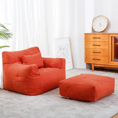Miniatura 9 de HWOEK Sofa Lazy Sack - Puf ultra suave, sillas, tumbona perezosa, tatami (sin relleno), funda para puf suave para adultos, adolescentes y niños