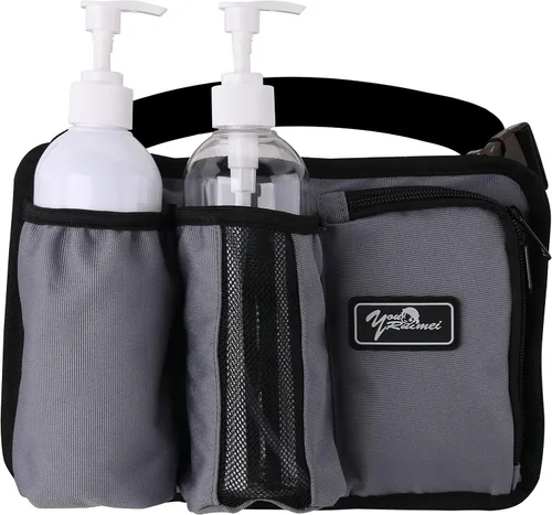 Miniatura 11 de Funda para botella de masaje, paquete de 2 botellas de aceite de masaje ajustables (verde, 1 botella)