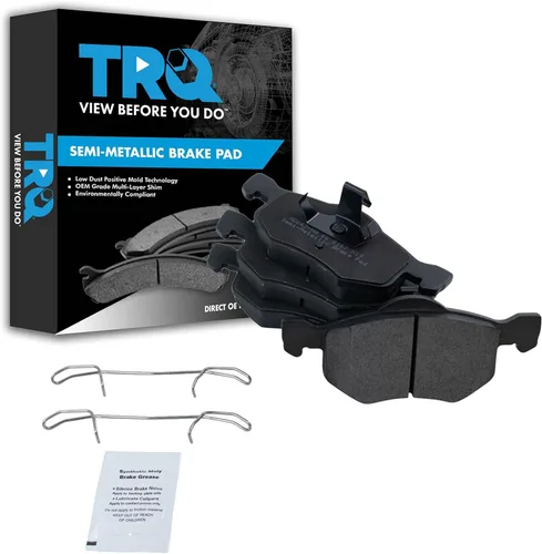 Miniatura 143 de TRQ Pastillas de freno delanteras semi metálicas compatibles con Ford Expedition 2018-2021 F-150 2018-2020 Lincoln Navigator 2018-2022