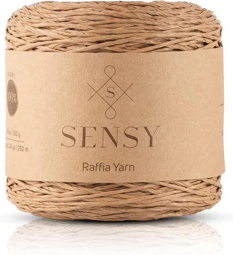Miniatura 19 de Sensy Premium - Hilo de rafia multicolor (185 yardas, 100% papel, 400)