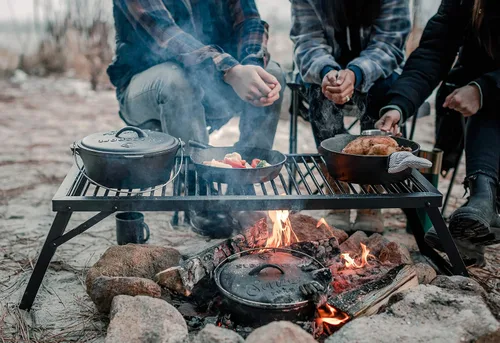 Miniatura 4 de Stansport Parrilla de Campamento Portátil de Acero con Revestimiento en Polvo