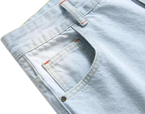 Miniatura 3 de Jeans elásticos ajustados para hombre con pantalones regulares elásticos rasgados