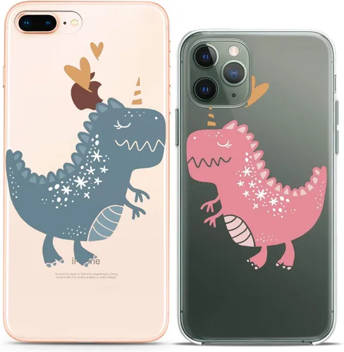 Miniatura 17 de Fundas a juego para parejas compatibles con iPhone 15 14 13 12 11 Pro Max Mini Xs 6s 8 Plus 7 Xr 10 SE 5 papas fritas transparente comida chatarra