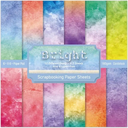 Miniatura 14 de Bloc de Papel para Scrapbooking Blue Sea - 24 Hojas de 6 Pulgadas con Patrones Estéticos Decorativos para Collage Decoupage Envoltorio Suministros