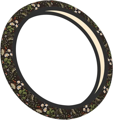 Miniatura 9 de Funda para volante de plantas de helecho de brujería retro de hongos para mujeres, hombres y niñas, accesorios de automóvil, decoración 1