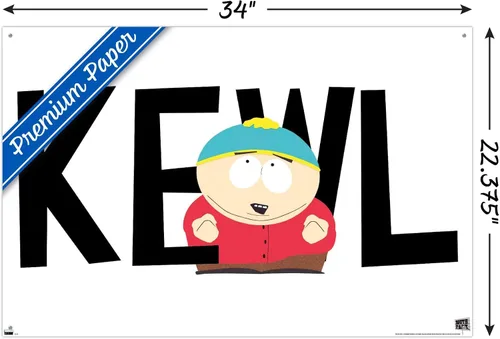 Miniatura 3 de Trends International South Park Cartman Kewl - Póster de pared, 22.37 x 34.00 pulgadas, paquete de póster premium y alfiler