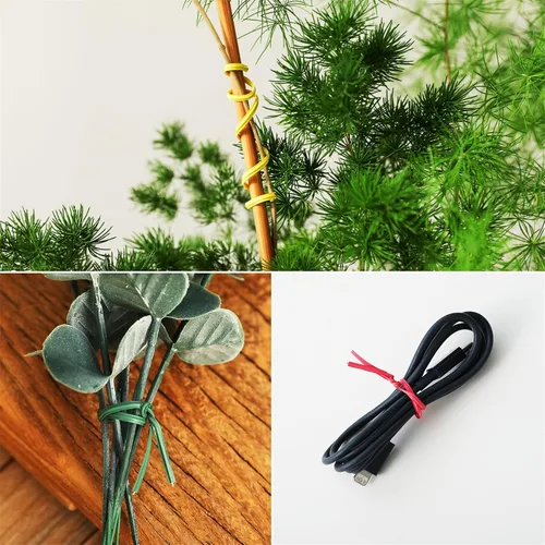 Miniatura 6 de Tangyinrd 300 lazos de plástico rojo de 5 pulgadas, bridas para cables, para bolsos, herramientas de jardinería