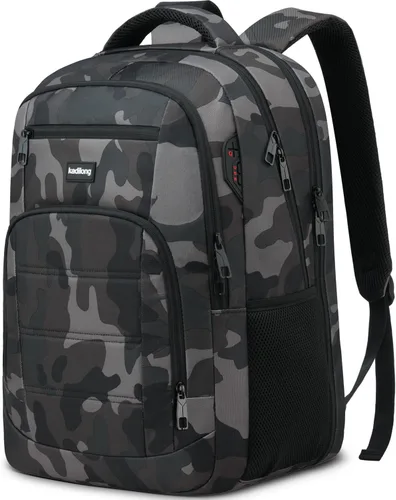 Miniatura 11 de kadilong Mochilas escolares para adolescentes y niños, mochila para laptop para hombre, bolsa de computadora universitaria con puerto de carga USB